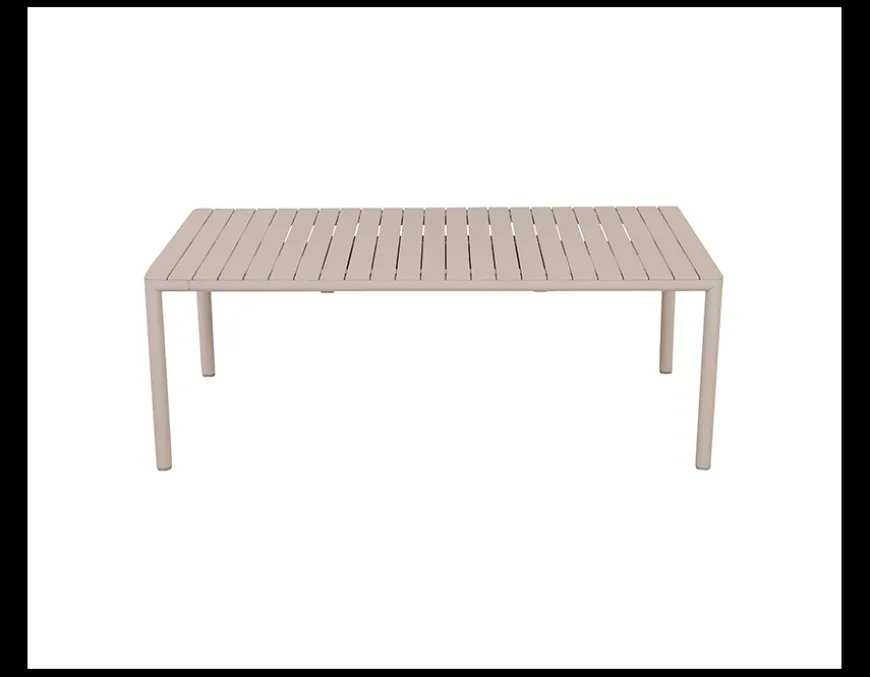 Nardi Tevere Cassia Havemøbelsæt 210-275cm - Sand/Borgogna