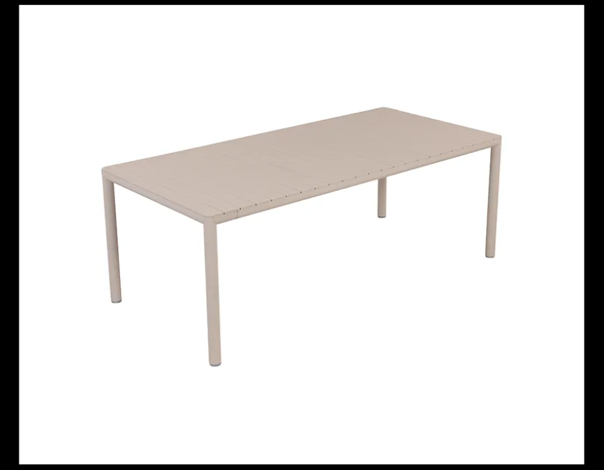 Nardi Tevere Cassia Havemøbelsæt 210-275cm - Sand/Borgogna