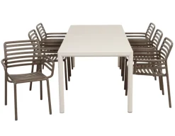 Nardi Tevere Doga Havemøbelsæt 147-211cm - Sand/Tabacco