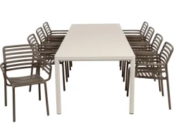 Nardi Tevere Doga Havemøbelsæt 210-275cm - Sand/Tabacco