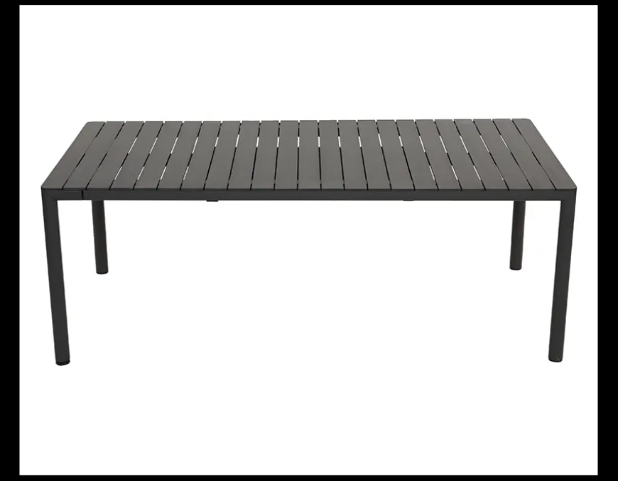 Nardi Tevere/Cassia Havemøbelsæt 210-275cm - Antracit/Borgogna