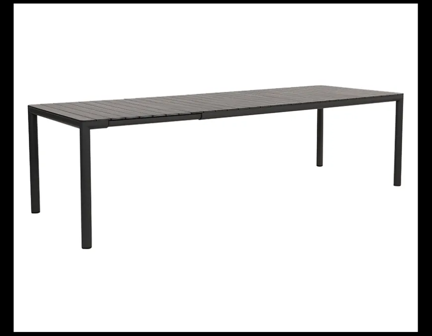 Nardi Tevere/Cassia Havemøbelsæt 210-275cm - Antracit/Borgogna