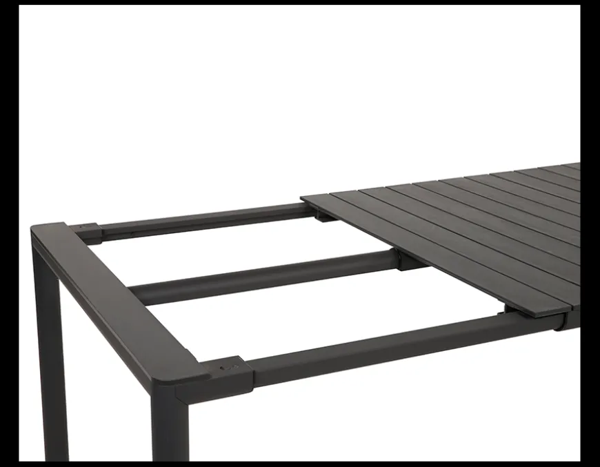 Nardi Tevere/Cassia Havemøbelsæt 210-275cm - Antracit/Borgogna