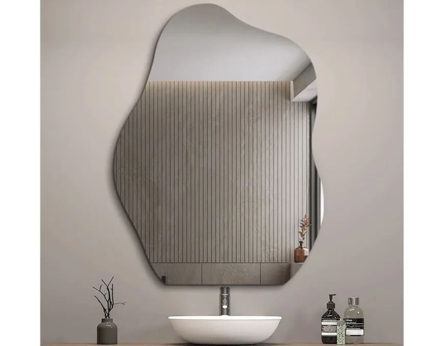 Neptun Organisk Spejl - 75x100 cm