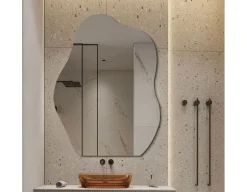 Neptun Organisk Spejl - 75x100 cm