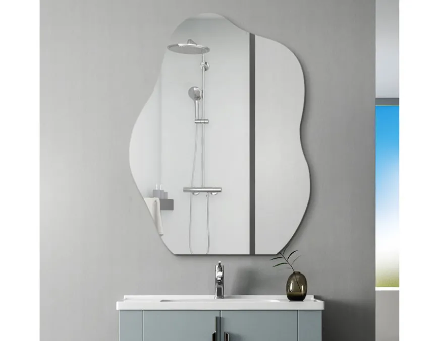 Neptun Organisk Spejl - 75x100 cm