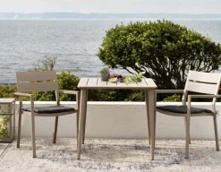 Nimes Havebord 78x78 cm - Beige