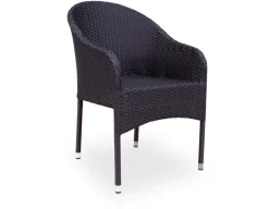 Nydala Andrea Havemøbelsæt m/6 stole - 90x200/280 - Grå/Sort
