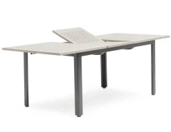 Nydala Geneve Havemøbelsæt m/4 stole - 90x150/200 - Grå