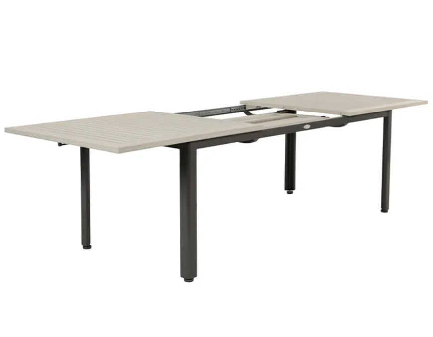 Nydala Geneve Havemøbelsæt m/4 stole - 90x150/200 - Grå