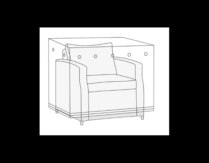 Overtræk til Lounge/sofastol - 96x96x96cm