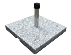 Parasolfod 60 kg - Grå granit m/hjul