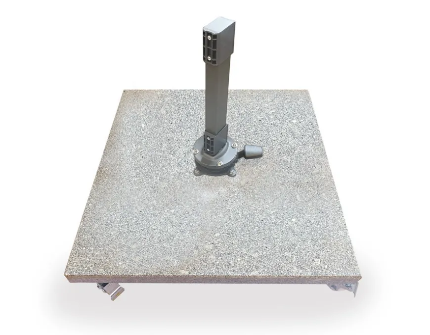 Parasolfod til Hængeparasol 120 kg - Granit m/hjul