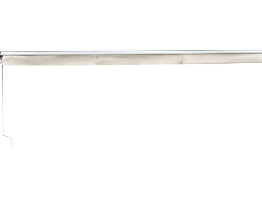 Pil Markise - Semikassette m/Motor - 4,8 x 3 m - Hvid/Beige