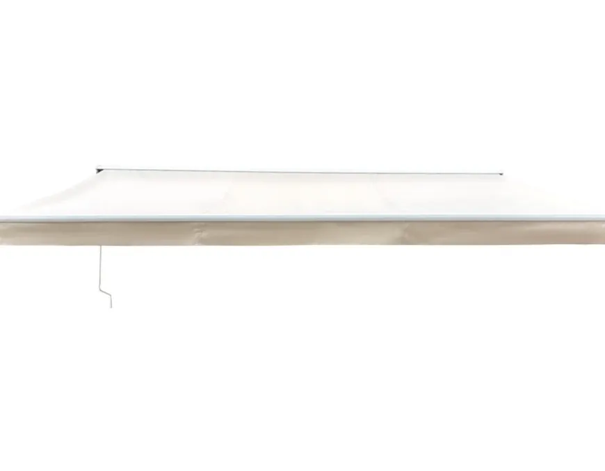Pil Markise - Semikassette m/Motor - 4,8 x 3 m - Hvid/Beige