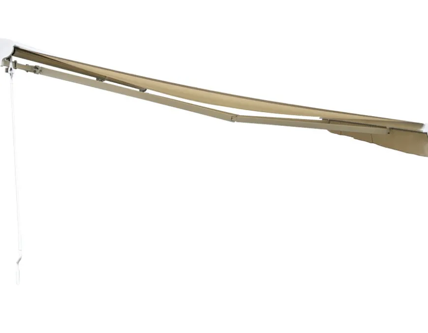 Pil Markise - Semikassette m/Motor - 4,8 x 3 m - Hvid/Beige