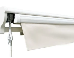 Pil Markise - Semikassette m/Motor - 3,5 x 3 m - Hvid/Beige