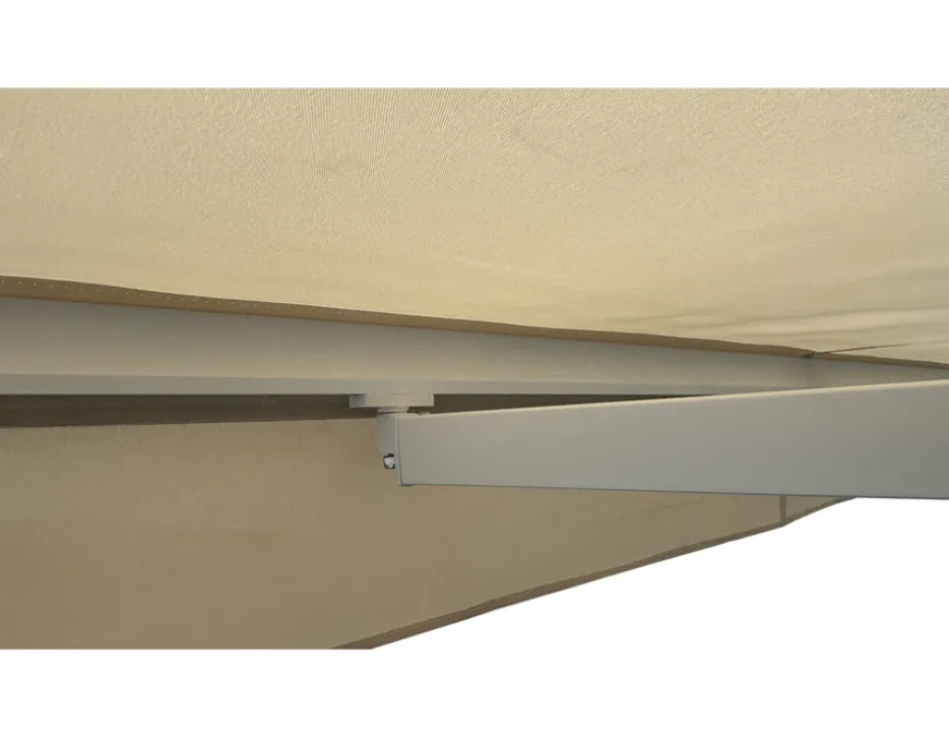 Pil Markise - Semikassette m/Motor - 3,5 x 3 m - Hvid/Beige