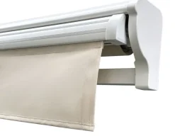 Pil Markise - Semikassette m/Motor - 3,5 x 3 m - Hvid/Beige