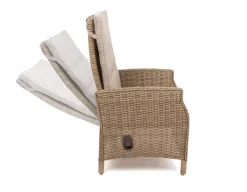Rio Dusty Cafesæt m/2 pos stole - Ø 70 cm - m/vandafv. hynder