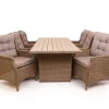 Rio Dusty Havemøbelsæt m/6 loungestole - 94x210 cm - m/vandafv. hynder