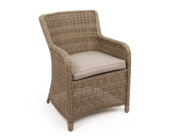 Rio Dusty Havemøbelsæt m/6 spisestole - 94x210 cm - m/vandafv. hynder