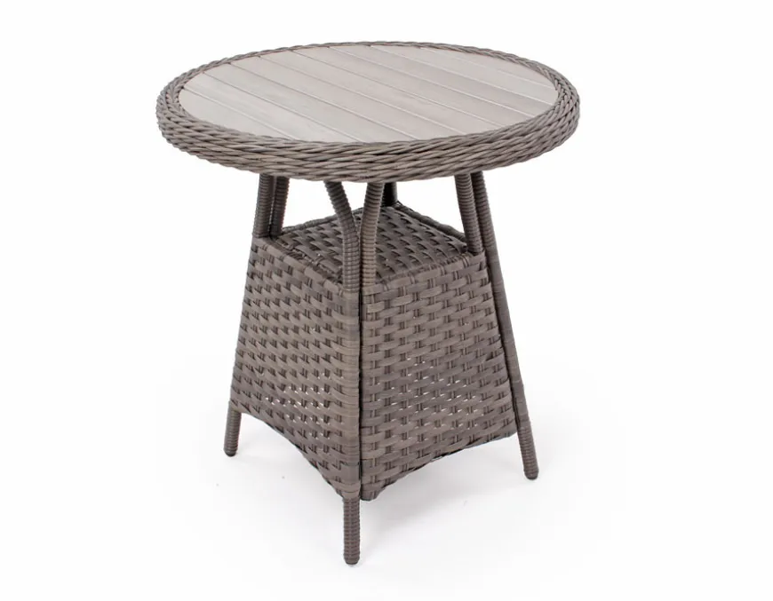 Rio Grå Cafesæt m/2 spisestole - Ø 70 cm