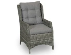 Rio Grå Havemøbelsæt m/6 loungestole - 94x210 cm - m/vandafv. hynder
