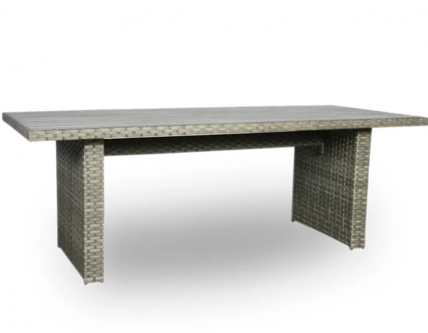 Rio Grå Havemøbelsæt m/6 loungestole - 94x210 cm - m/vandafv. hynder