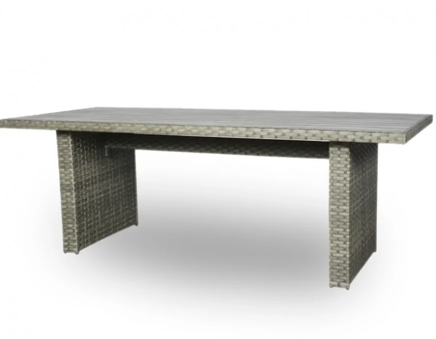 Rio Grå Havemøbelsæt m/6 spisestole - 94x210 cm