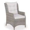 Rio Lys Grå Havemøbelsæt m/6 loungestole - 94x210 cm - m/vandafv. hynder