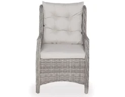 Rio Lys Grå Havemøbelsæt m/6 loungestole - 94x210 cm - m/vandafv. hynder