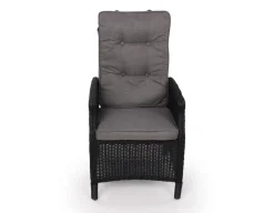 Rio Sort Cafesæt m/2 pos stole - Ø 70 cm - m/vandafv. hynder