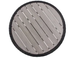 Rio Sort Cafesæt m/2 pos stole - Ø 70 cm - m/vandafv. hynder