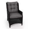 Rio Sort Loungestol - m/vandafv. hynder