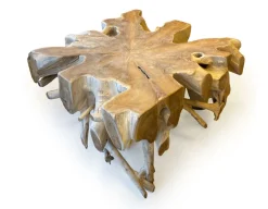 Rodbord - 80x80 cm - Teak