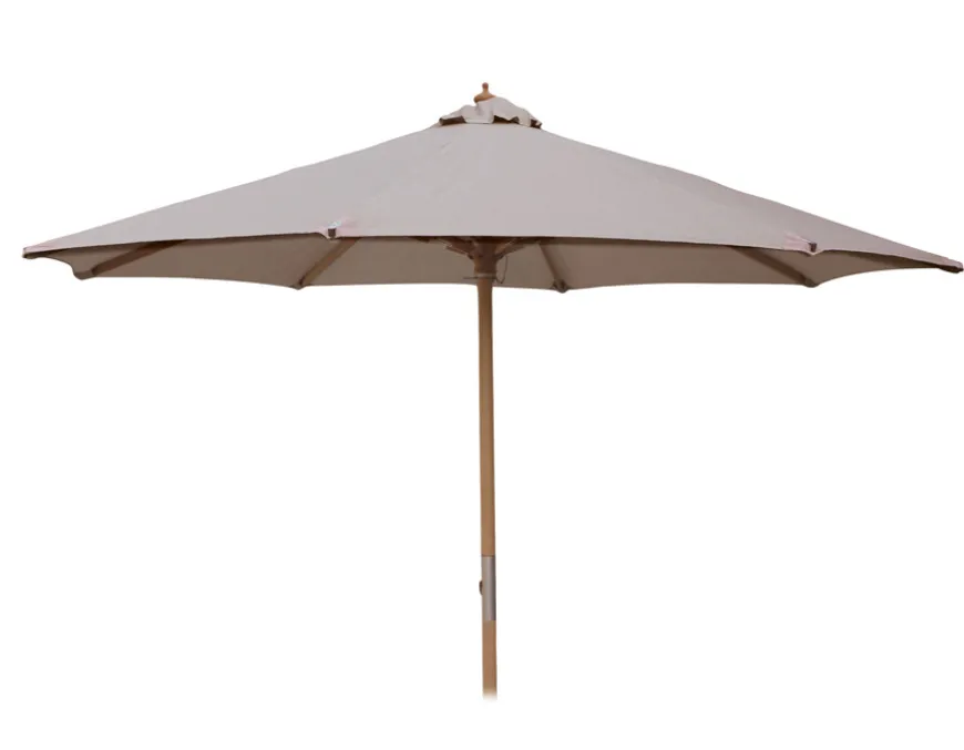 Saga Parasol Ø 3 meter - 2-delt - Beige
