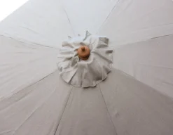 Saga Parasol Ø 3 meter - 2-delt - Beige