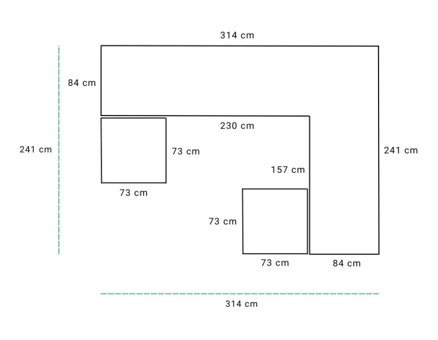 Sala Mega Modul loungesæt m/vandafv. hynder