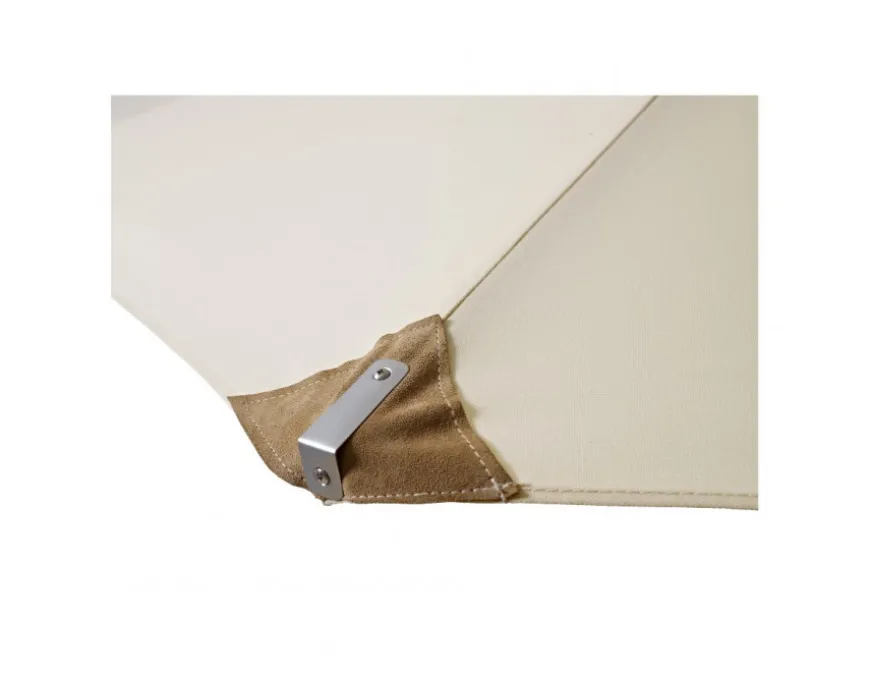 Sanne Olefin Markedsparasol 3x3 Meter - Natur