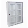 Sejerø Væghængt Vitrineskabe m/skydelåger - 70x50x20