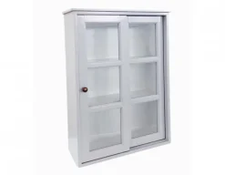 Sejerø Væghængt Vitrineskabe m/skydelåger - 70x50x20