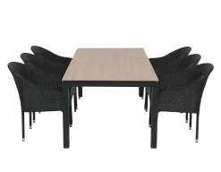 Selma Andrea Havemøbelsæt - 100x200 cm - Antracitgrå