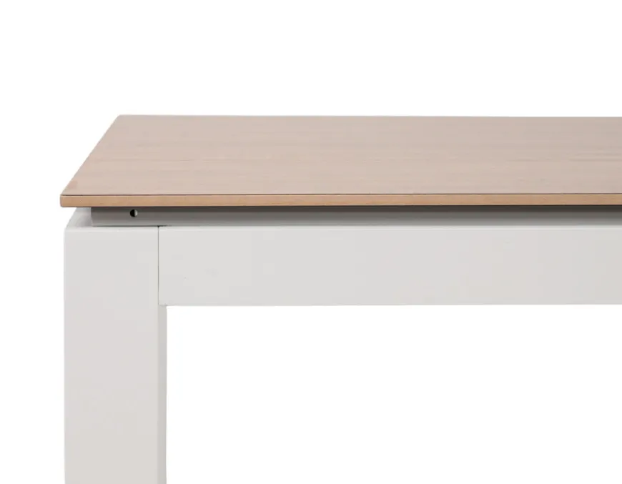 Selma Geneve Havemøbelsæt - 100x200 cm - Gråhvid