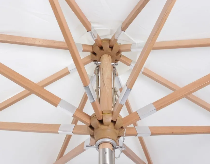 Signe Parasol Ø 3 meter - 2-delt - Olivengrøn