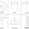 Signe Parasol Ø 3 meter m/tilt - Sort