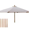 Signe Parasol Ø 3 meter m/tilt - Hvid/Beige stribet