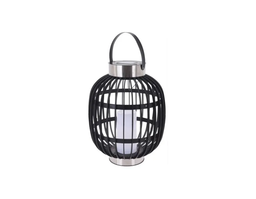 Solar lanterne, sort, Ø:35 x H: 44 cm