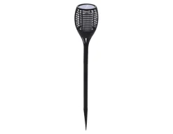 Solar LED-fakkel, 3-i-1, Ø:12 x H: 78 cm