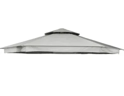 Tag til Luxus Pavillon 6-kantet Ø 4 meter - Lys grå